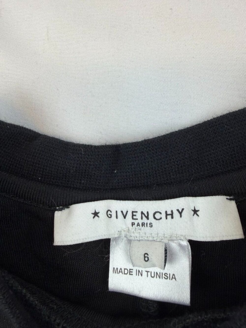 Givenchy Kids "I Feel Love" Checkerboard Snake Sweatshirt Size 6 - Picture 3 of 8